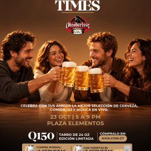 HERE´S TO GOOD TIMES. OCKTOBERFEST AVIA